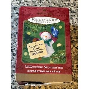 Hallmark Keepsake Ornament Millennium 2000 Snowma'am